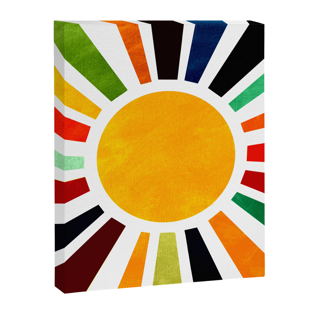 Sun Retro Art Canvas Print Gallery Image 8