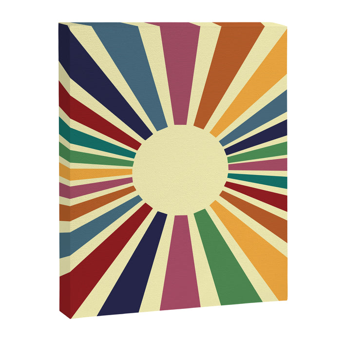 Sun Retro Art II Canvas Print Gallery Image 1