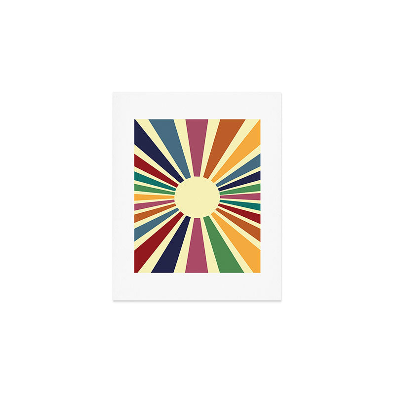Sun Retro Art II Art Print Gallery Image 1