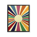 Sun Retro Art II Framed Canvas Print Gallery Image 6