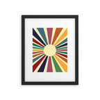 Sun Retro Art II Framed Art Print Gallery Image 5