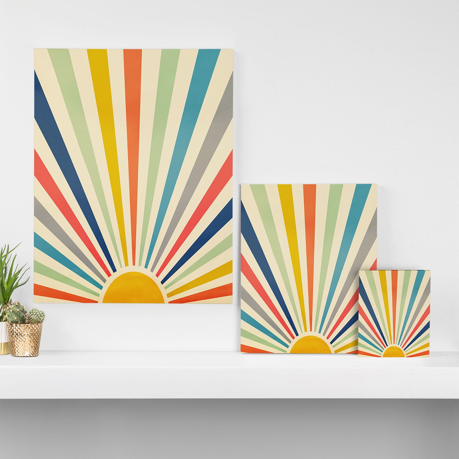 Sun Retro Art III Canvas Print Gallery Image 3