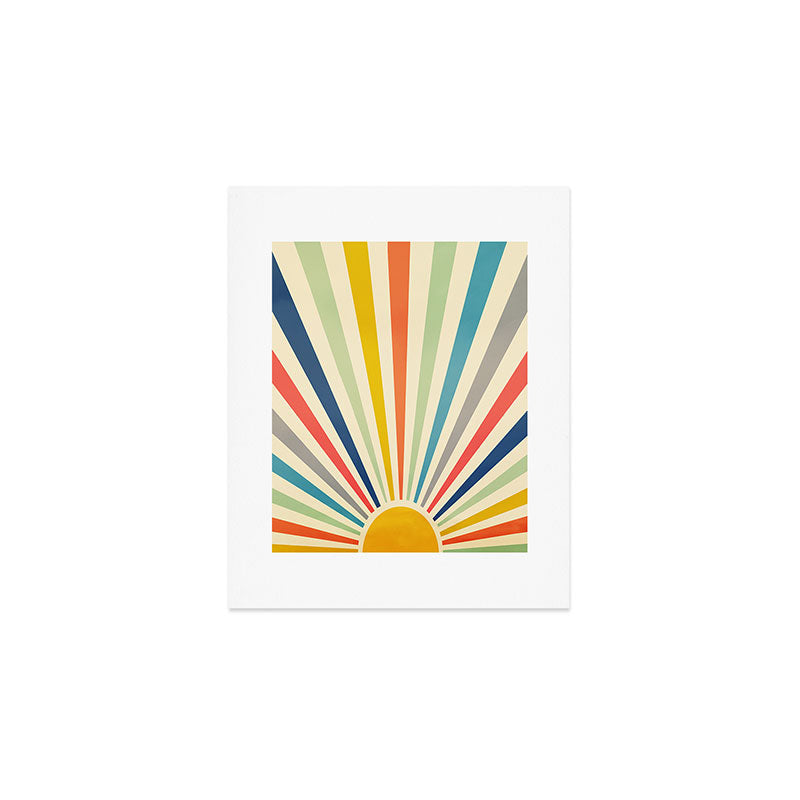 Sun Retro Art III Art Print Gallery Image 1