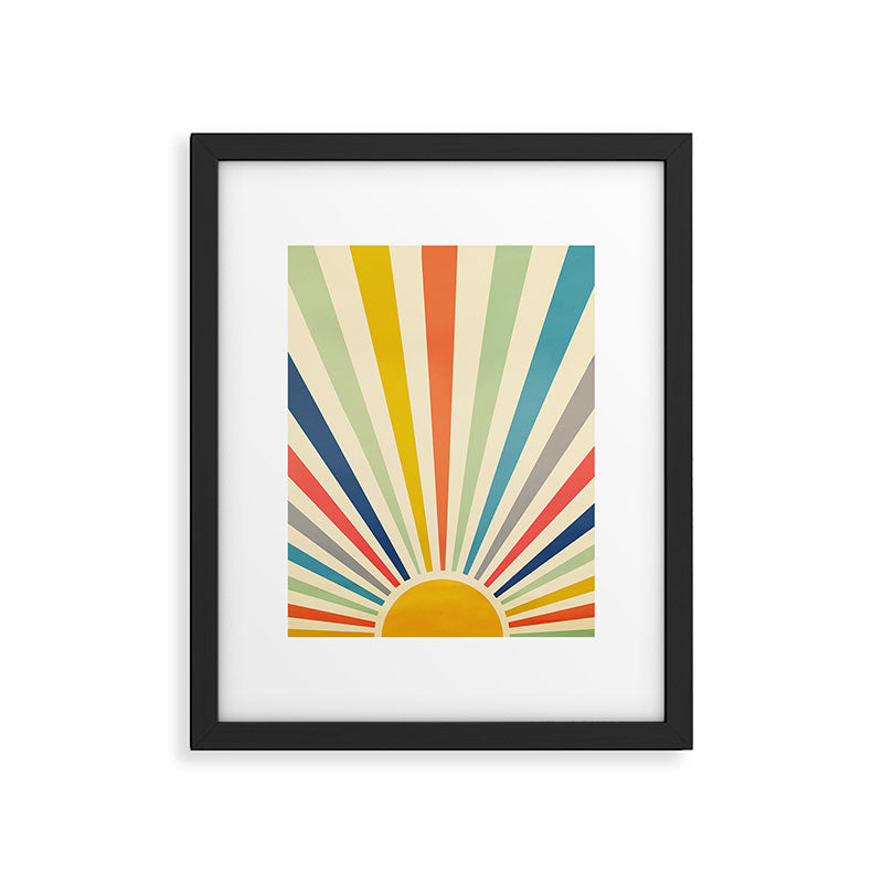 Sun Retro Art III Framed Art Print Gallery Image 6
