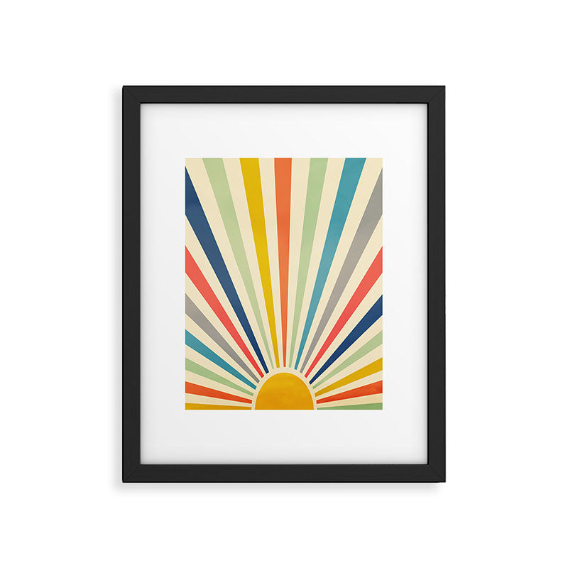 Sun Retro Art III Framed Art Print Gallery Image 4