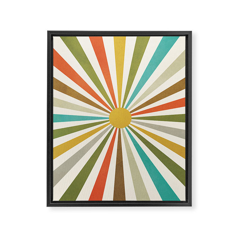 Sun Retro Art IV Framed Canvas Print Gallery Image 6