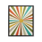 Sun Retro Art IV Framed Canvas Print Gallery Image 6