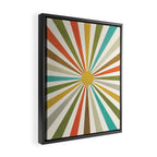 Sun Retro Art IV Framed Canvas Print Gallery Image 2
