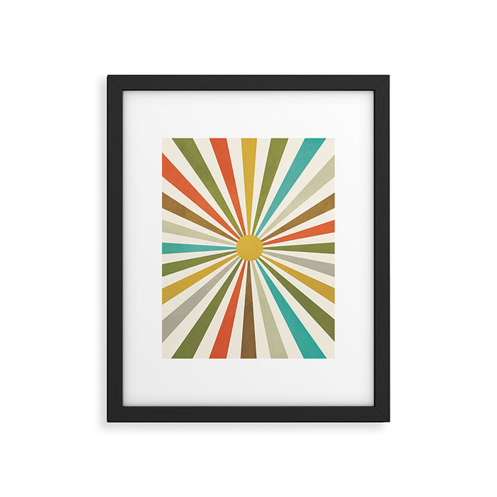 Sun Retro Art IV Framed Art Print Gallery Image 1