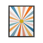 Sun Retro Art V Framed Canvas Print Gallery Image 8