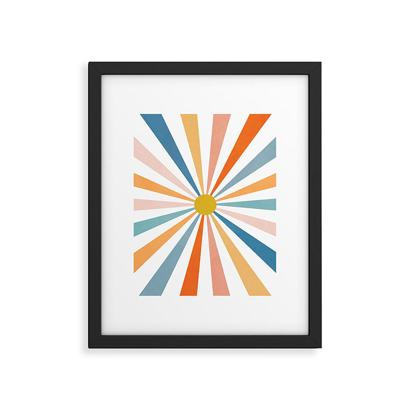 Sun Retro Art V Framed Art Print Gallery Image 6