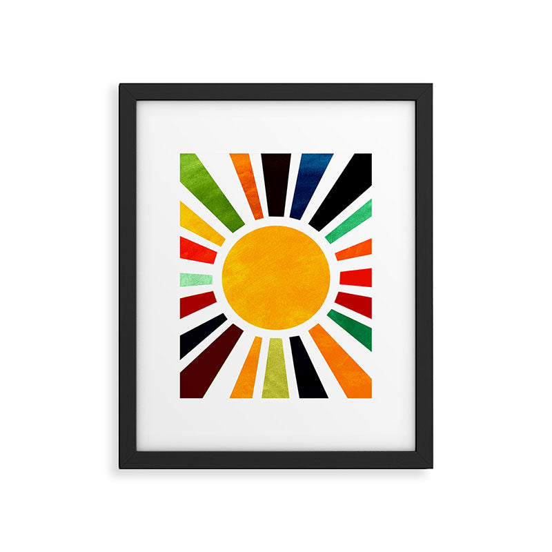 Sun Retro Art Framed Art Print Gallery Image 6