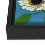 Sunflower Blue Sami Framed Canvas Print Gallery Image 3