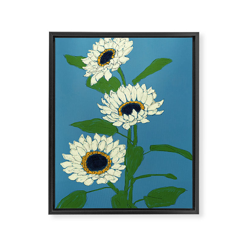 Sunflower Blue Sami Framed Canvas Print Gallery Image 6