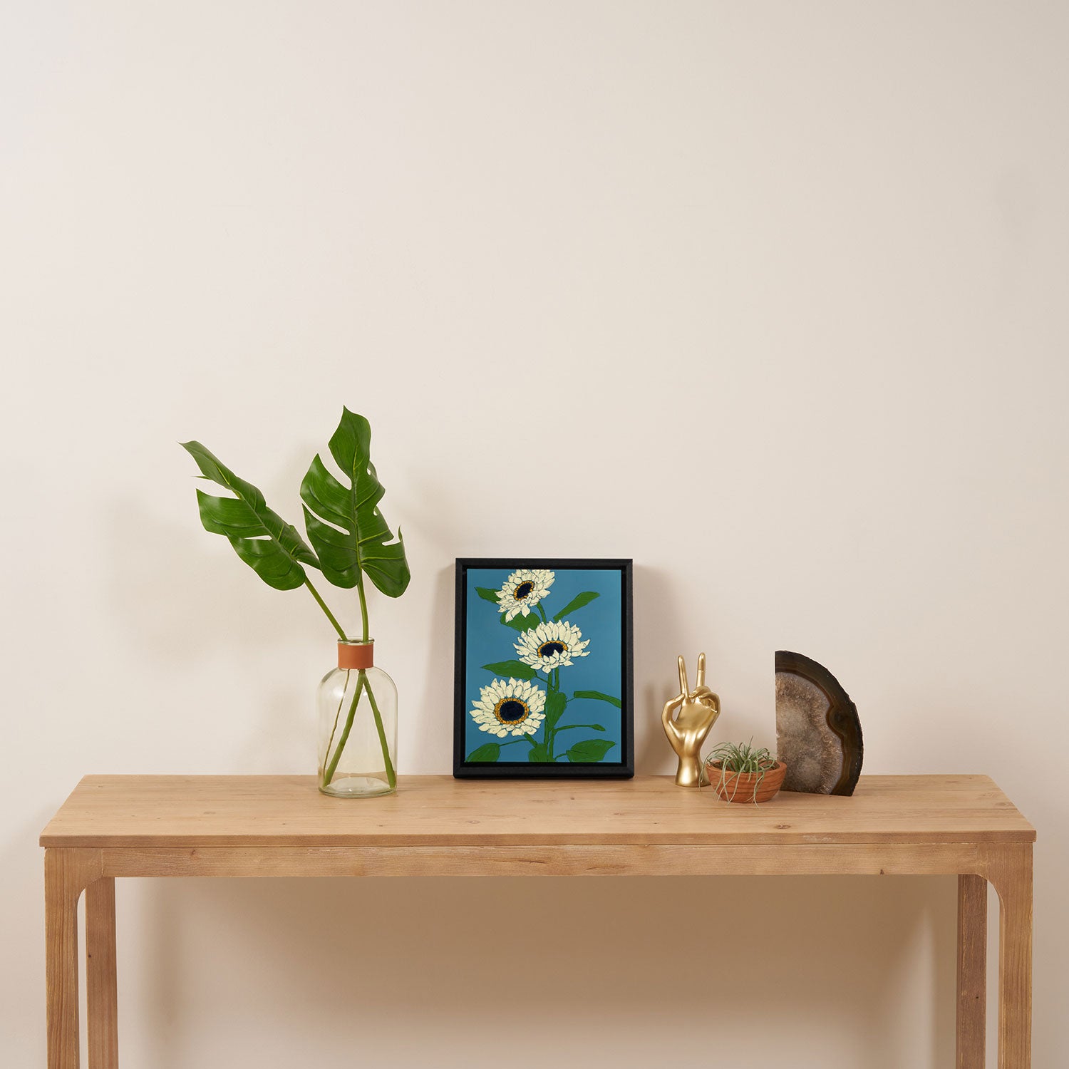 Sunflower Blue Sami Framed Canvas Print Gallery Image 4
