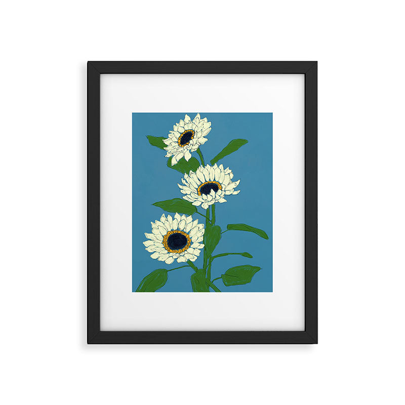 Sunflower Blue Sami Framed Art Print Gallery Image 5