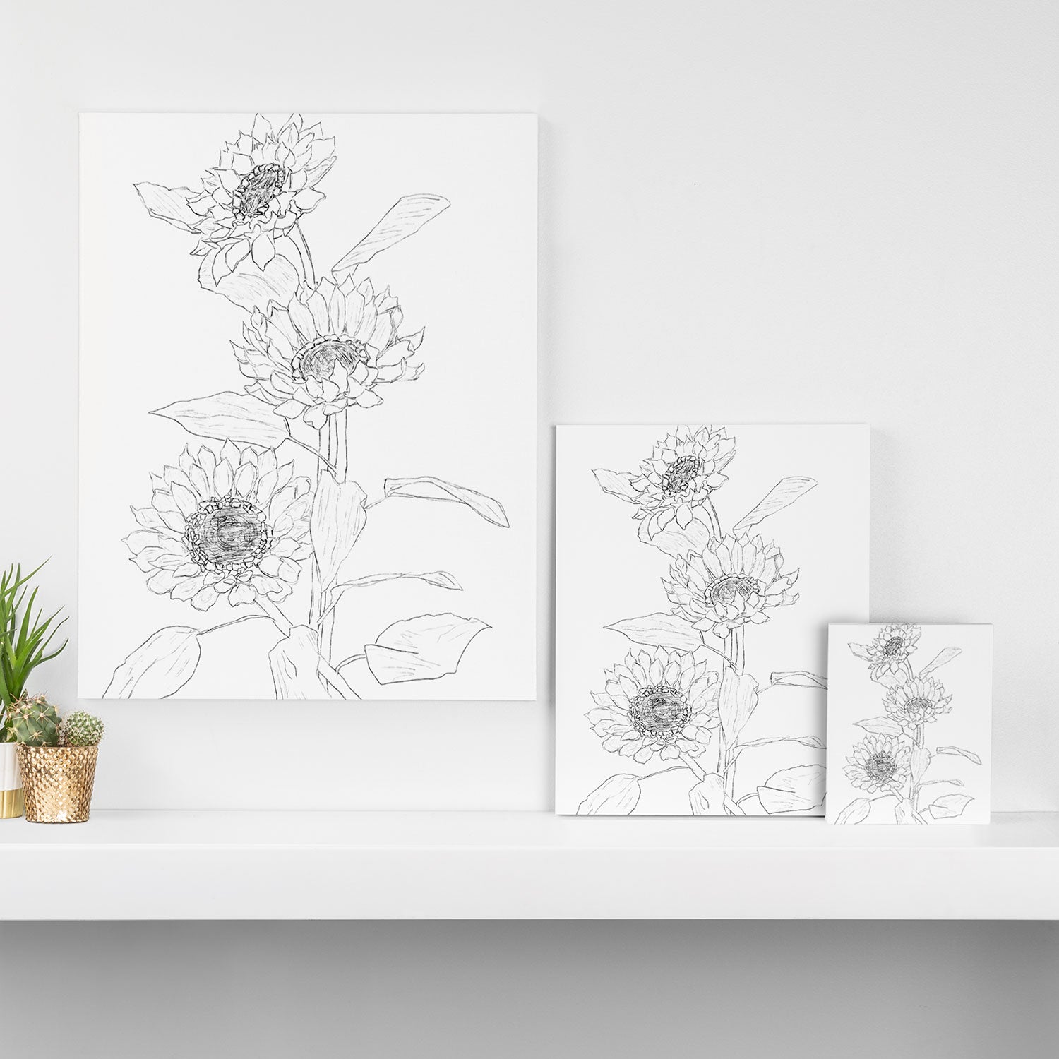 Sunflower Line Sami Canvas Print Gallery Image 3