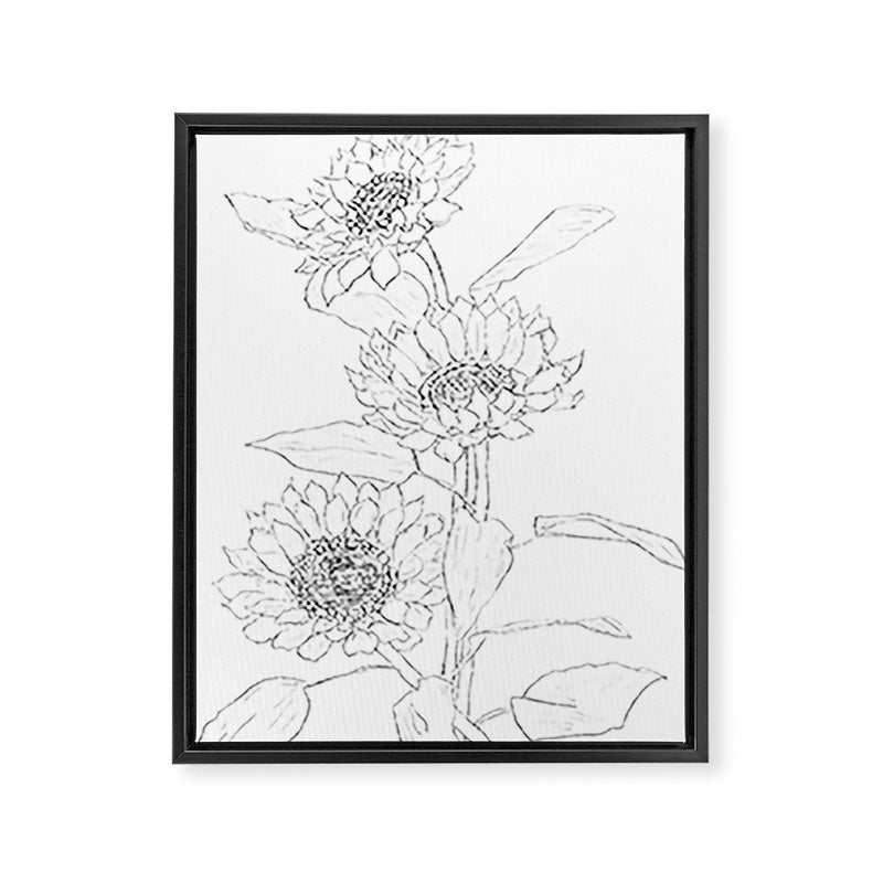 Sunflower Line Sami Framed Canvas Print Gallery Image 6