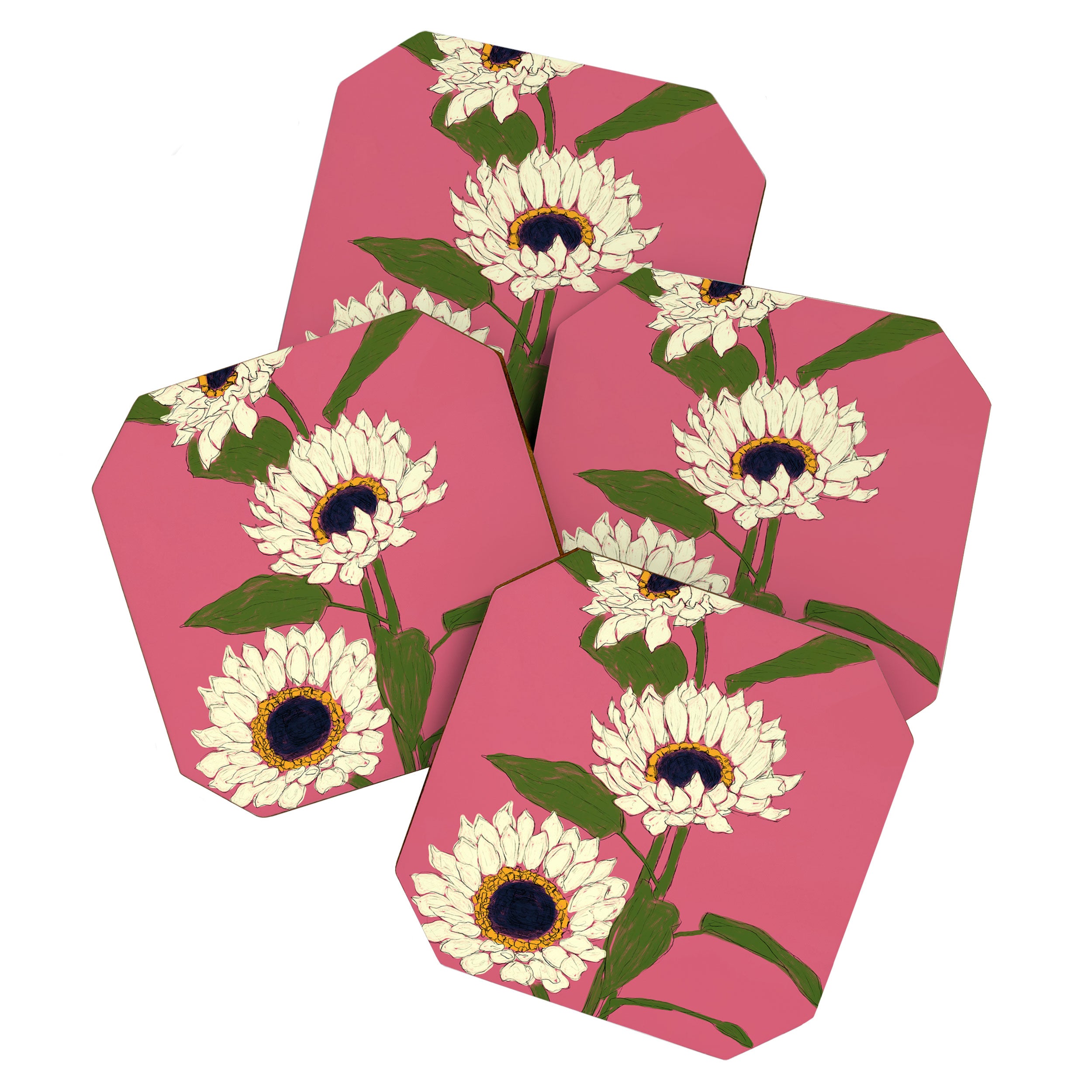 Sunflower Pink Sami Coaster Gallery Image 1