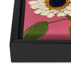 Sunflower Pink Sami Framed Canvas Print Gallery Image 3