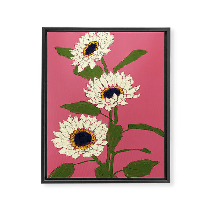 Sunflower Pink Sami Framed Canvas Print Gallery Image 1