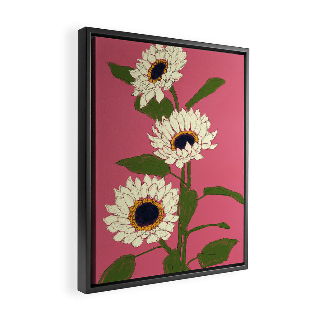 Sunflower Pink Sami Framed Canvas Print Gallery Image 2