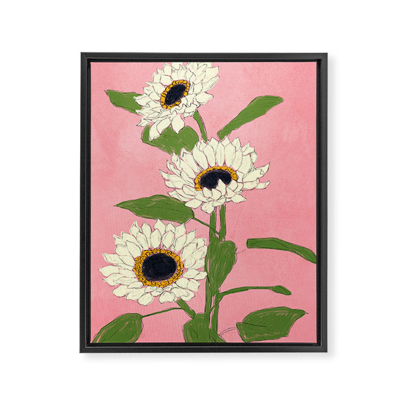 Sunflower Pink Sami Framed Canvas Print Gallery Image 6
