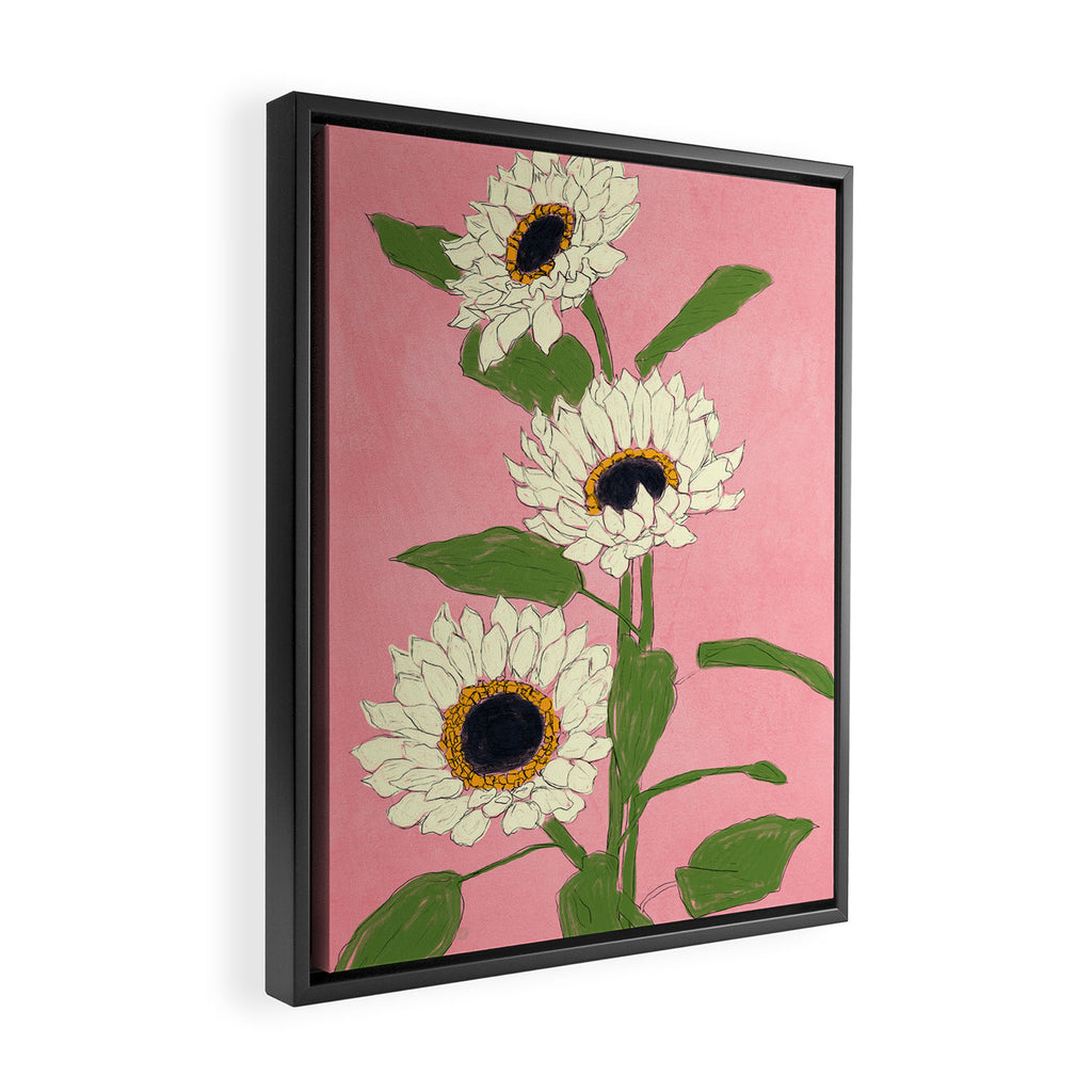 Sunflower Pink Sami Framed Canvas Print Gallery Image 2