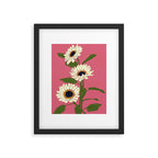Sunflower Pink Sami Framed Art Print Gallery Image 5