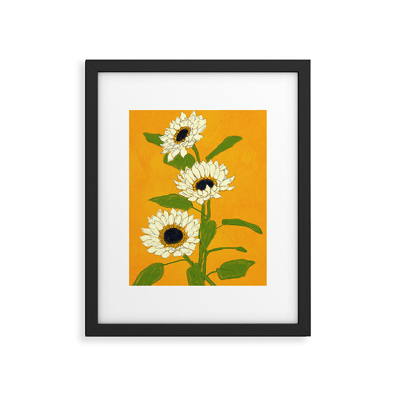 Sunflower Yellow Sami Framed Art Print Gallery Image 5