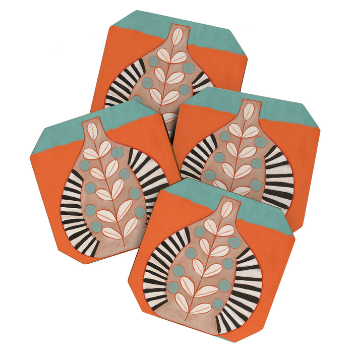 Sunlit Folk Vase Coaster Gallery Image 1
