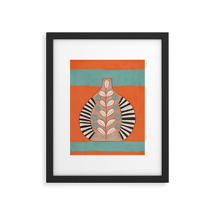 Sunlit Folk Vase Framed Art Print Gallery Image 1
