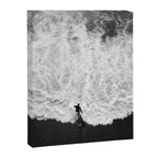 Surfer and Shore - Aerial Ocean Fine Art Print Canvas Print Gallery Image 6