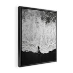 Surfer and Shore - Aerial Ocean Fine Art Print Framed Canvas Print Gallery Image 2