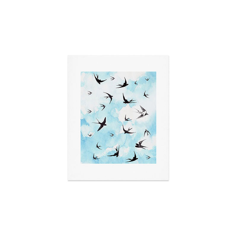 Swallows Art Print Gallery Image 1