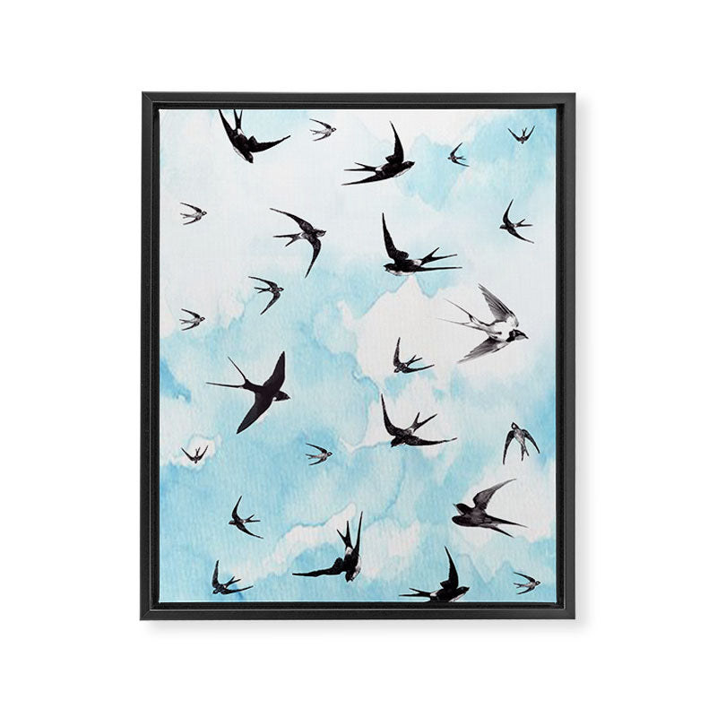 Swallows Framed Canvas Print Gallery Image 6