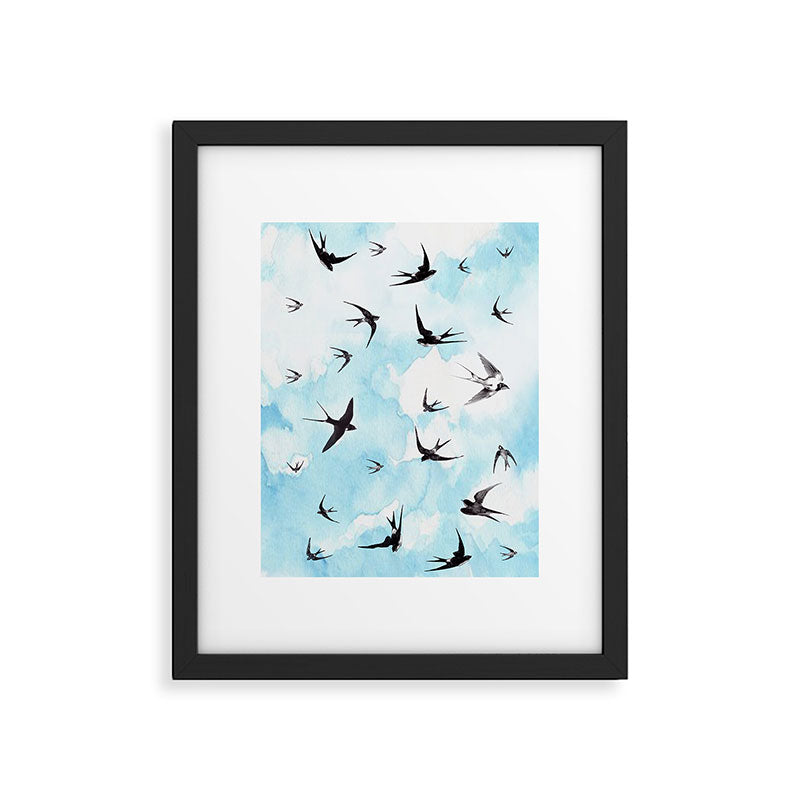 Swallows Framed Art Print Gallery Image 5