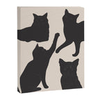 The Abstract Black Cats Canvas Print Gallery Image 6