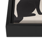 The Abstract Black Cats Framed Canvas Print Gallery Image 3