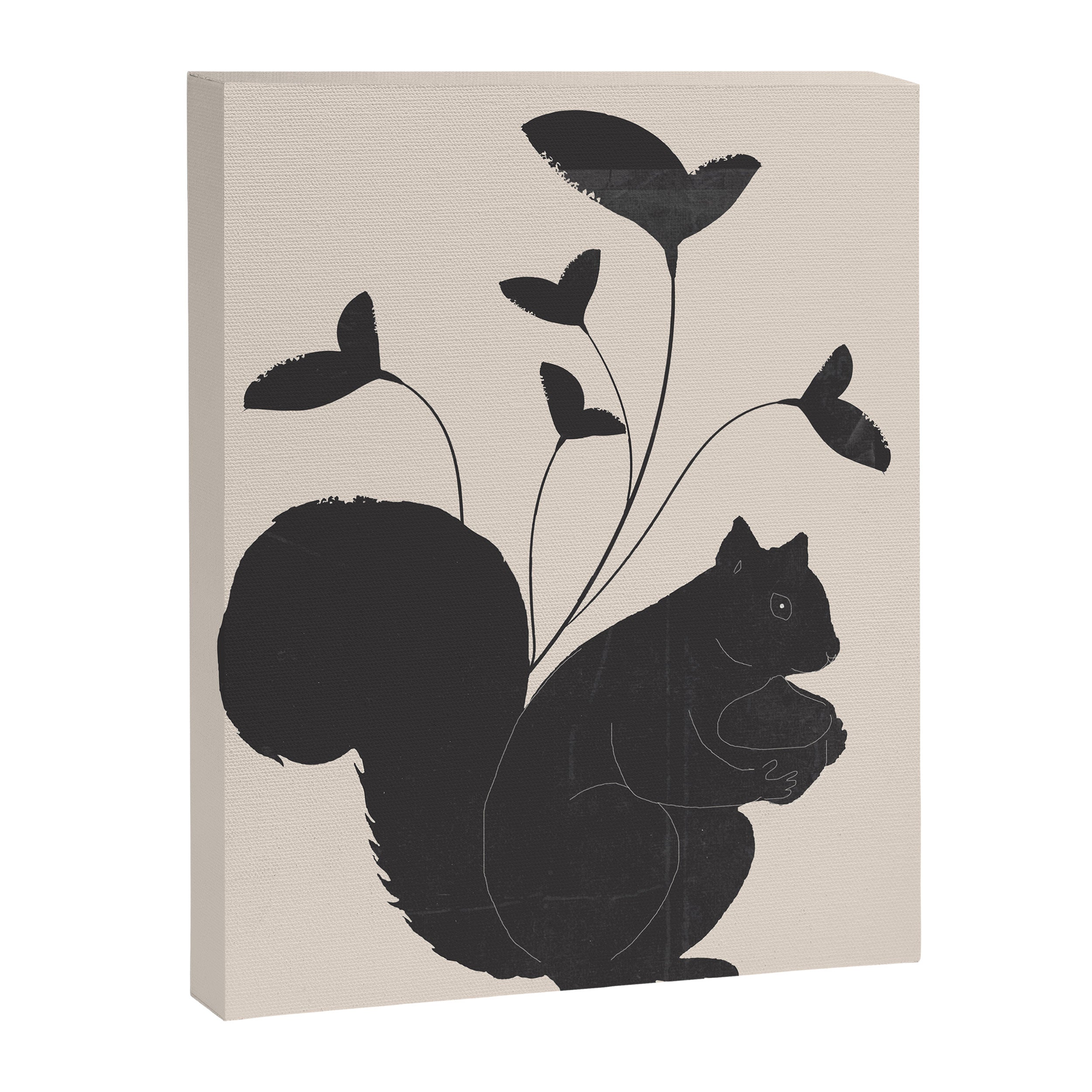 The Abstract Black Squirrel Canvas Print Gallery Image 6