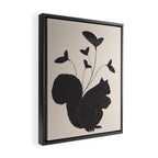 The Abstract Black Squirrel Framed Canvas Print Gallery Image 2