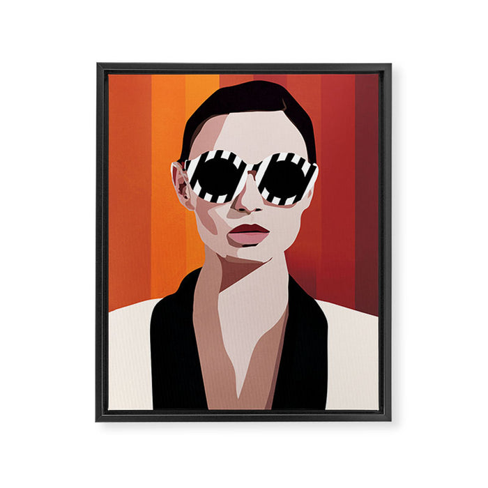 The Face of Fashion 6 Framed Canvas Print Gallery Image 1