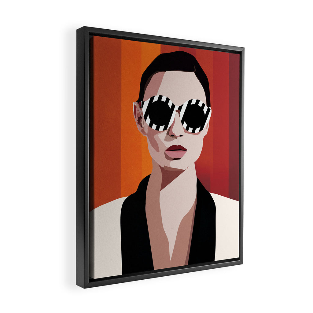 The Face of Fashion 6 Framed Canvas Print Gallery Image 2