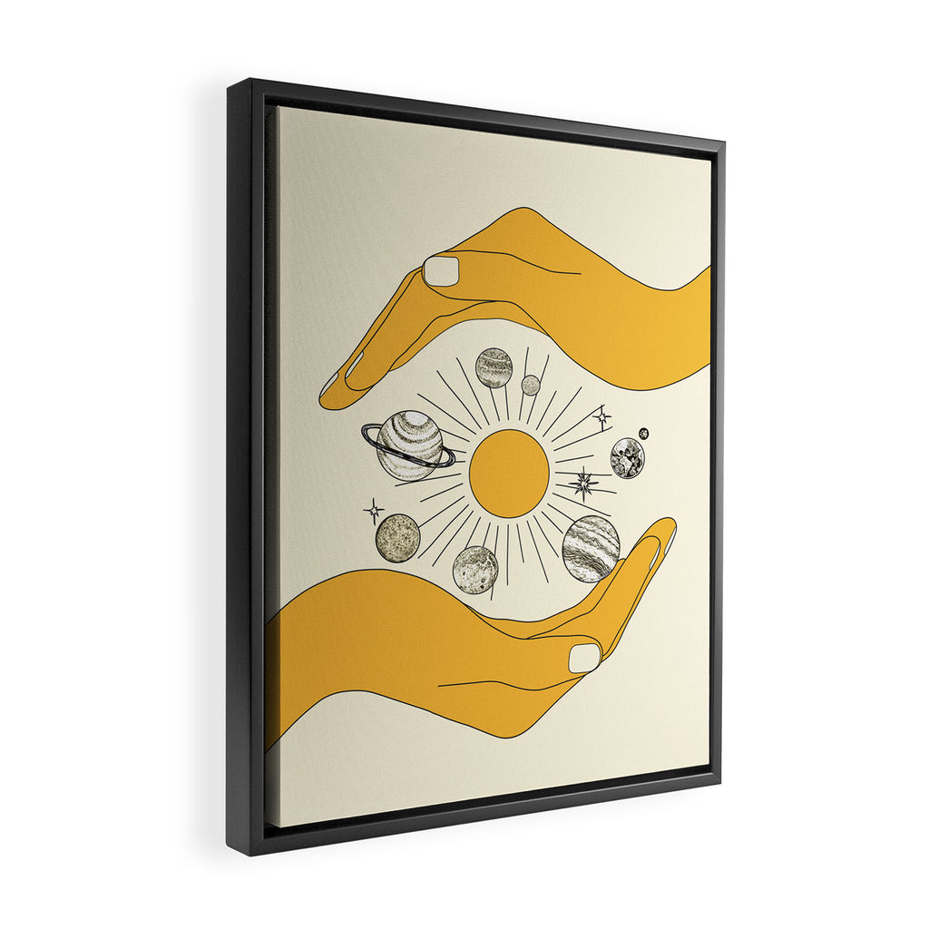 The Universe in Your Hands Framed Canvas Print Gallery Image 2
