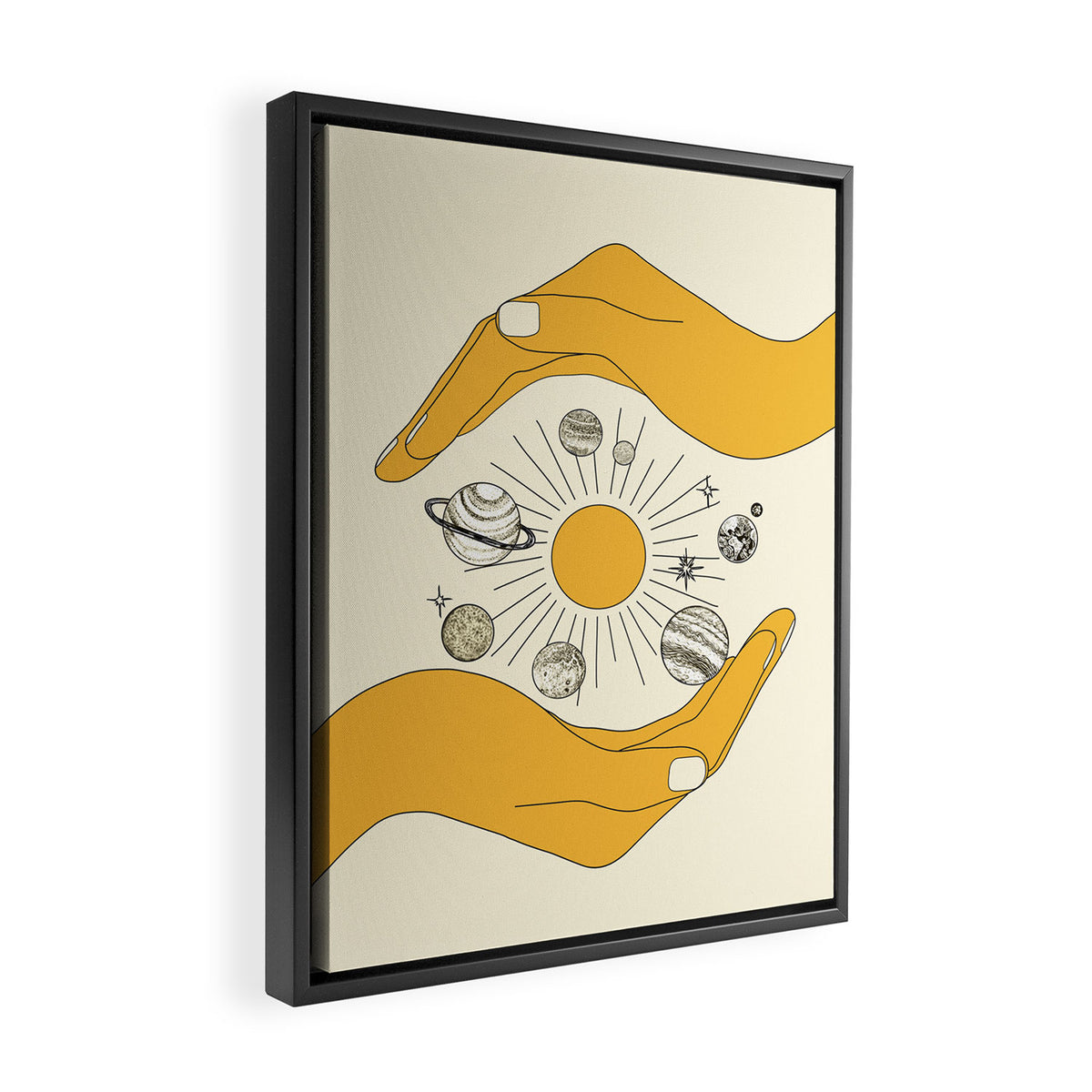 The Universe in Your Hands Framed Canvas Print Gallery Image 2