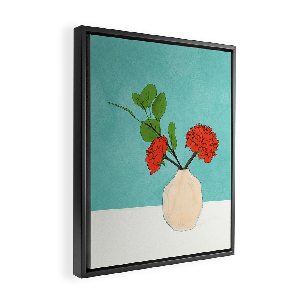 Thought of you Blue Framed Canvas Print Gallery Image 2