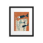 Three Swimming Fish Framed Art Print Gallery Image 5