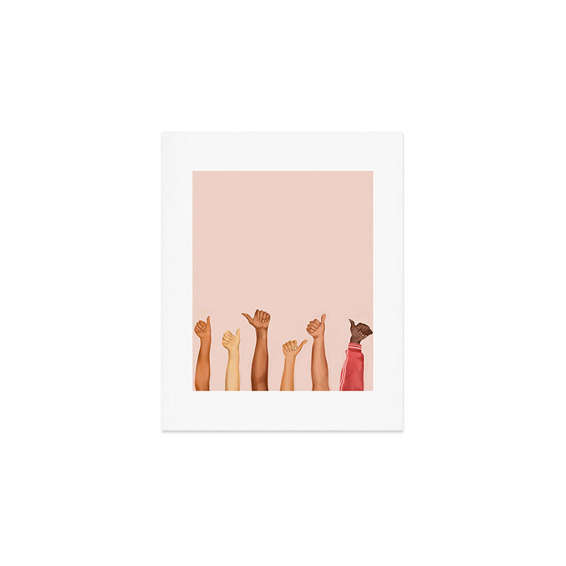 Thumbs Up Art Print Gallery Image 1