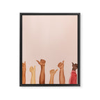 Thumbs Up Framed Canvas Print Gallery Image 6