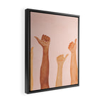 Thumbs Up Framed Canvas Print Gallery Image 2